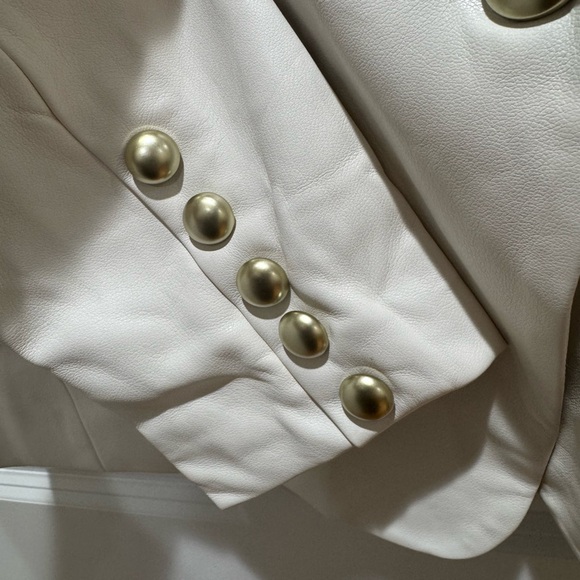 Dolche Caba Elegant White Double-Breasted Women's Blazer Size xl - Picture 10 of 13